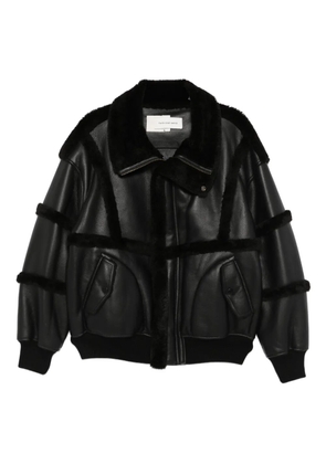 Feng Chen Wang reversible shearling jacket - Black