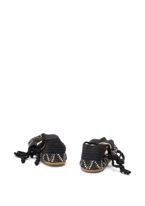 KASHURA High crochet ballet flats - Black