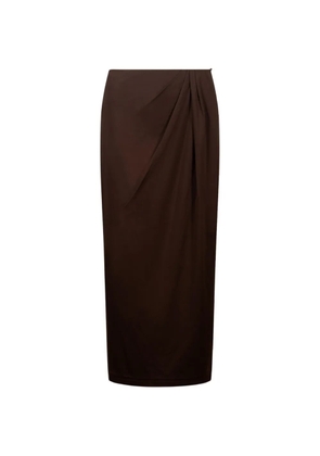 Weekend Max Mara draped midi skirt - Brown