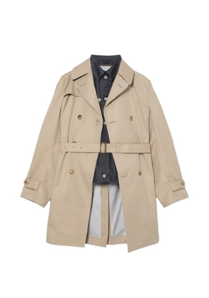 Junya Watanabe MAN douuble-breasted coat - Neutrals