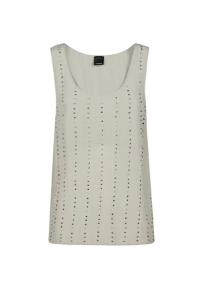 PINKO embellished vest - Grey