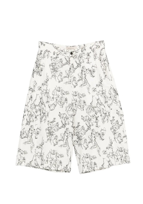 Qasimi embroidered bermuda shorts - White