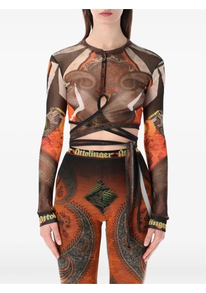 Ottolinger long-sleeve top - Orange