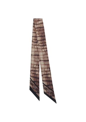 Elisabetta Franchi block print scarf - Neutrals