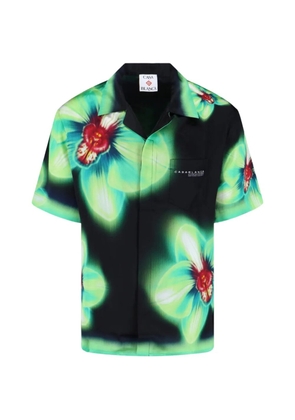 Casablanca Orchid short-sleeve shirt - Black