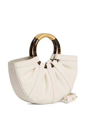 Coccinelle medium Shell ring-handle tote bag - Neutrals