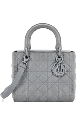 Christian Dior Pre-Owned Ultra Matte Lady Dior Bag Cannage Quilt Calfskin Medium satchel - Grey