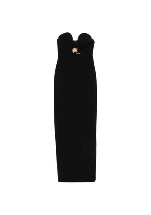 Roland Mouret sweetheart floral dress - Black