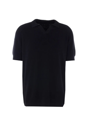 JG1 V-neck short-sleeved sweater - Black