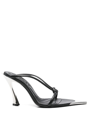 Mugler 105mm nappa sandals - Black
