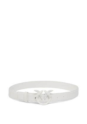 PINKO bird-buckle belt - White