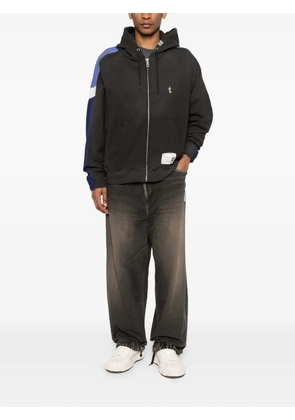 Maison MIHARA YASUHIRO zip-up panelled jacket - Black