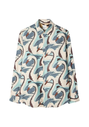 Paul Smith Swan patterned shirt - Neutrals