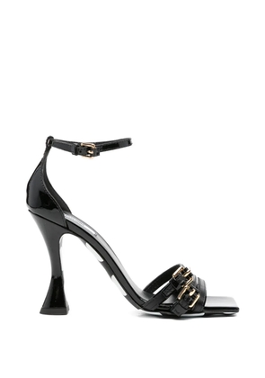 Moschino buckle-strap leather sandals - Black