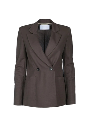 Harris Wharf London front-pocket double-breasted blazer - Brown
