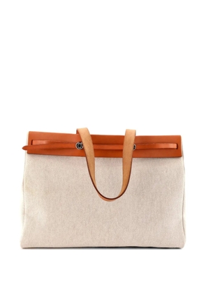 Hermès Pre-Owned Herbag Cabas Toile and Leather MM tote bag - Neutrals