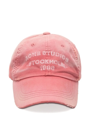 Acne Studios logo cap - Red