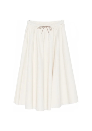 Cordera drawstring skirt - White