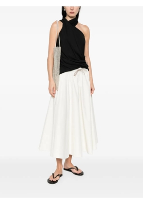 Cordera drawstring skirt - White