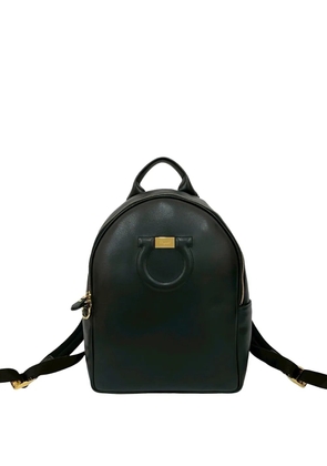 Ferragamo Pre-Owned 2010-2025 Leather Gancini City Zip backpack - Black