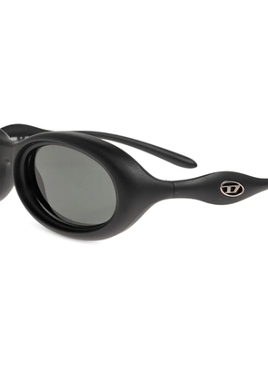 Diesel oval-frame sunglasses - Black