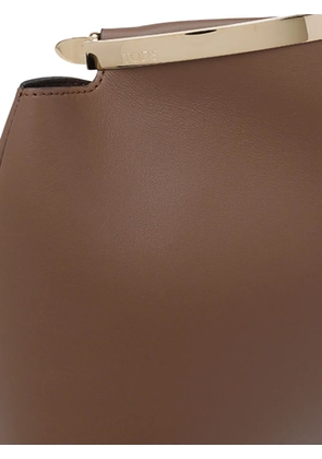 Tod's Magenta chain-strap clutch bag - Brown