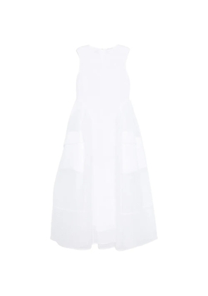 Cecilie Bahnsen pocket plumeria petit dress - White