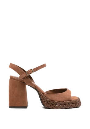 Castañer Vaia braided platform sandals - Brown