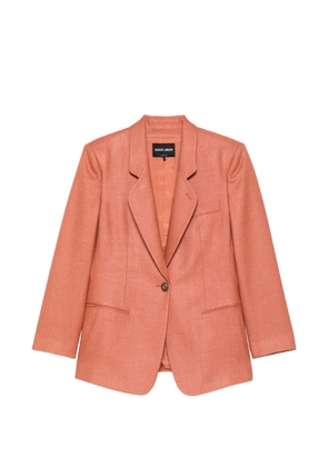 Giorgio Armani single-breasted blazer - Orange