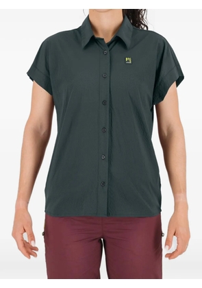 KARPOS Salatis W buttoned short-sleeve top - Grey