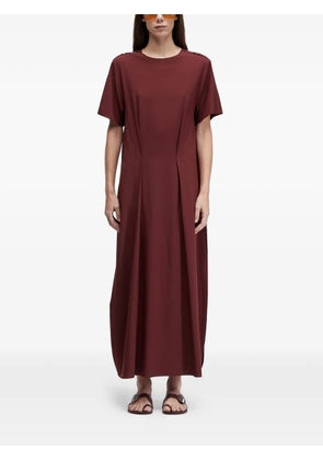 Osklen short-sleeves midi dress - Red