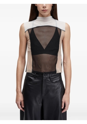 Osklen mesh sleeveless top - Black