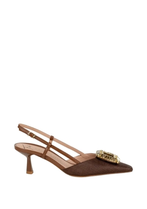 Roberto Festa embellished heeled pumps - Brown