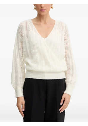 GUESS USA V-neck sweater - White