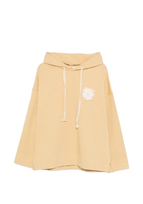 SANDRO flower-patch hoodie - Yellow