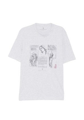 Brunello Cucinelli print T-shirt - Grey