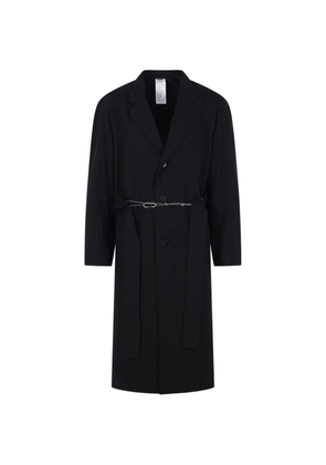 Magliano belted cotton coat - Black