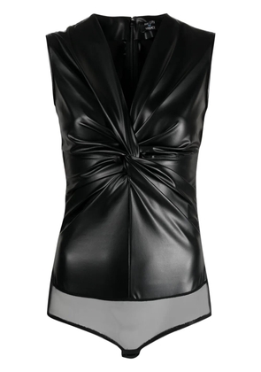 Versace x Dua Lipa knotted bodysuit - Black