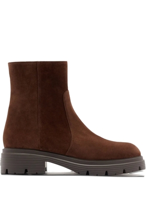 Stuart Weitzman 40mm Hudson suede ankle boots - Brown