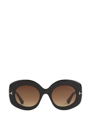 TOM FORD oval-frame sunglasses - Black