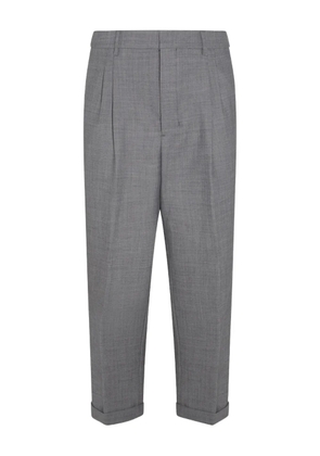 AMI Paris tailored tapered cropped trousers - Grey