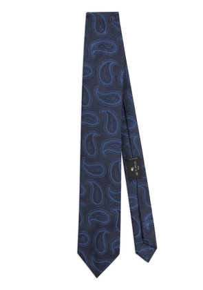 ETRO paisley-jacquard silk tie - Blue