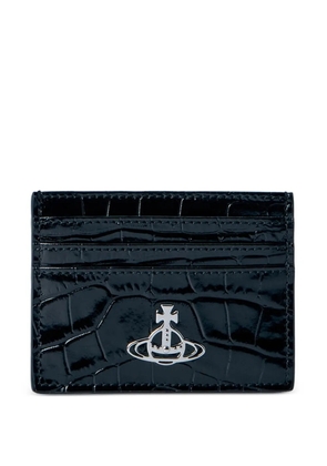 Vivienne Westwood Crocodile logo-embelished card holder - Black
