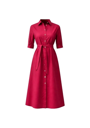 LIU JO button-up belted shirt dress - Red