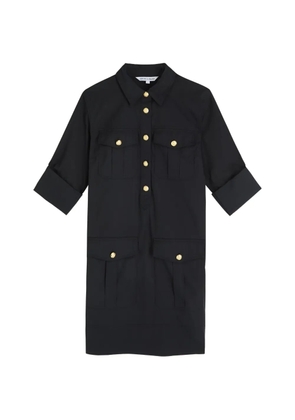 Veronica Beard flap-pocket shirt midi dress - Black