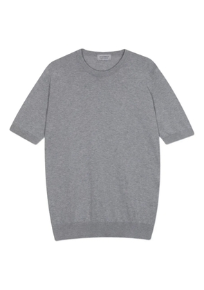 John Smedley crew-neck short-sleeve T-shirt - Grey