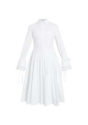ERDEM cotton midi dress - White