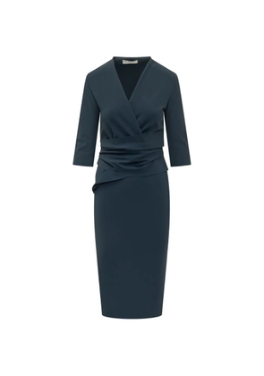 CHIARA BONI La Petite Robe v-neck draped dress - Blue