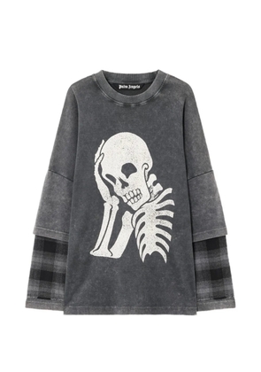 Palm Angels skull double long-sleeve shirt - Grey