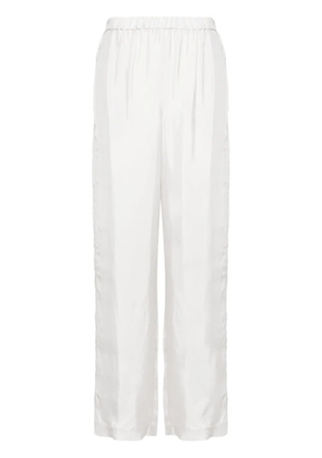 Fabiana Filippi satin-finish straight-leg trousers - Grey